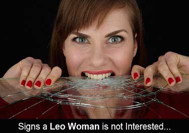 When a Leo woman loses interest